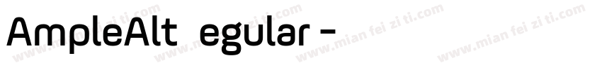 AmpleAlt Regular2字体转换